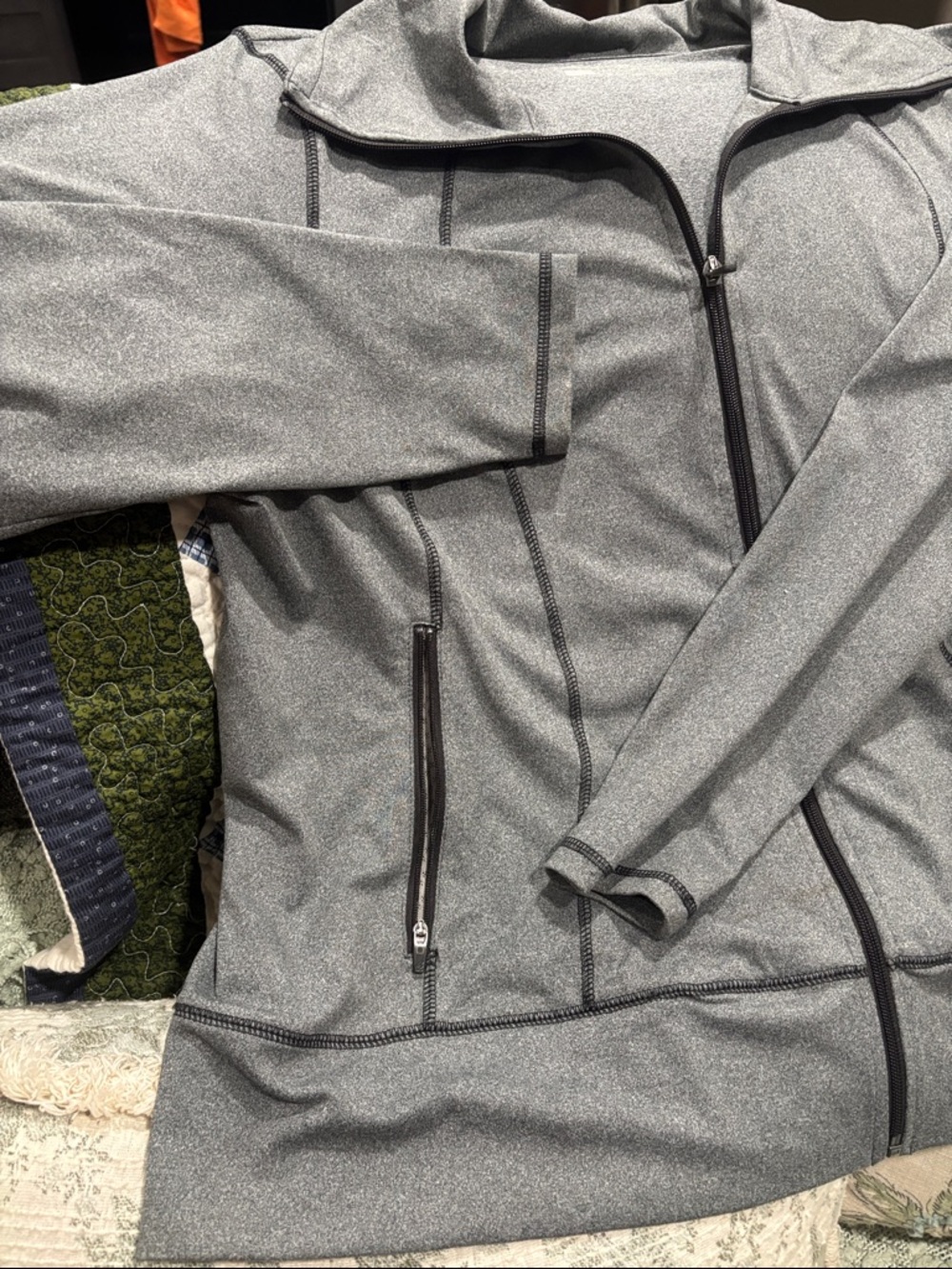 Eddie Bauer Gray Zip-Up Active Jacket - Picture 4 of 5